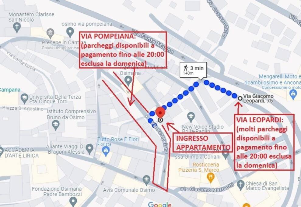 Osimo Nel Cuore Del Centro, Free Wi-Fi E Netflixアパートメント エクステリア 写真
